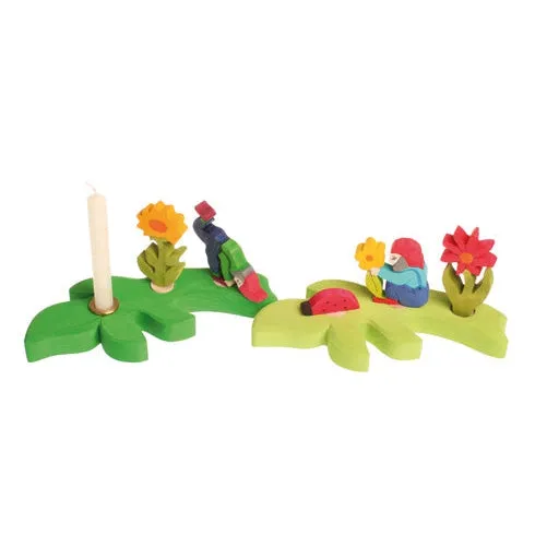 Grimm's Branch Deco Candle Holder - Dark Green