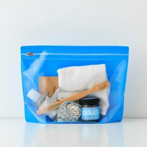 Gusset pouch (neon blue)