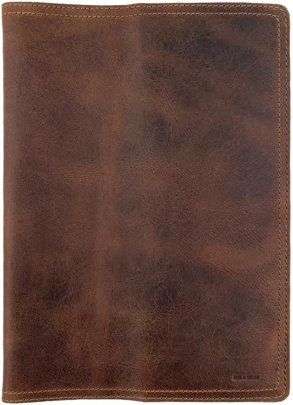 Hide & Drink, Journal Cover for Moleskine Hard Cover Sketchbook XXL Size (8.5 x 11 in.), Notebook NOT Included, Cahier Case, Full Grain Leather, Handmade, Bourbon Brown
