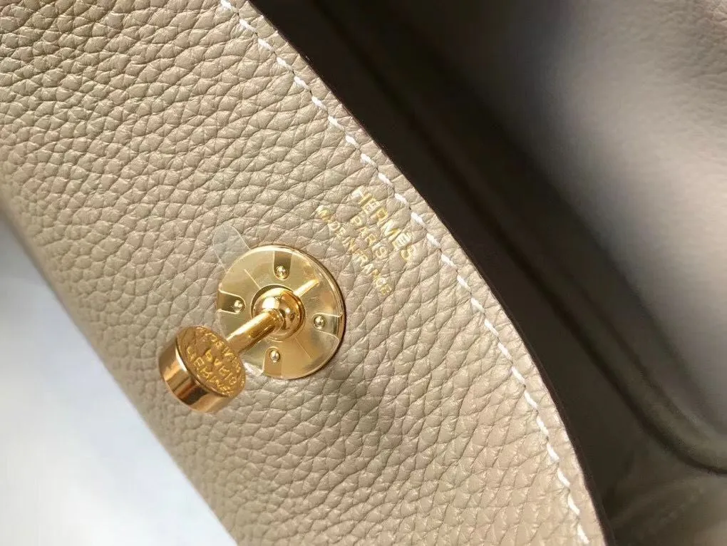 HM Mini Lindy 20cm Tourterelle Clemence Leather