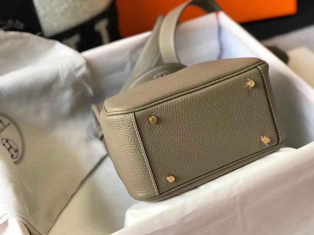 HM Mini Lindy 20cm Tourterelle Clemence Leather