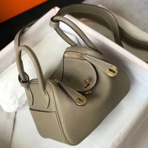 HM Mini Lindy 20cm Tourterelle Clemence Leather