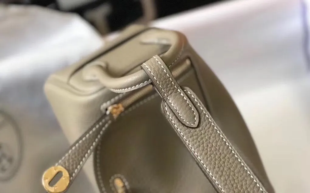 HM Mini Lindy 20cm Tourterelle Clemence Leather