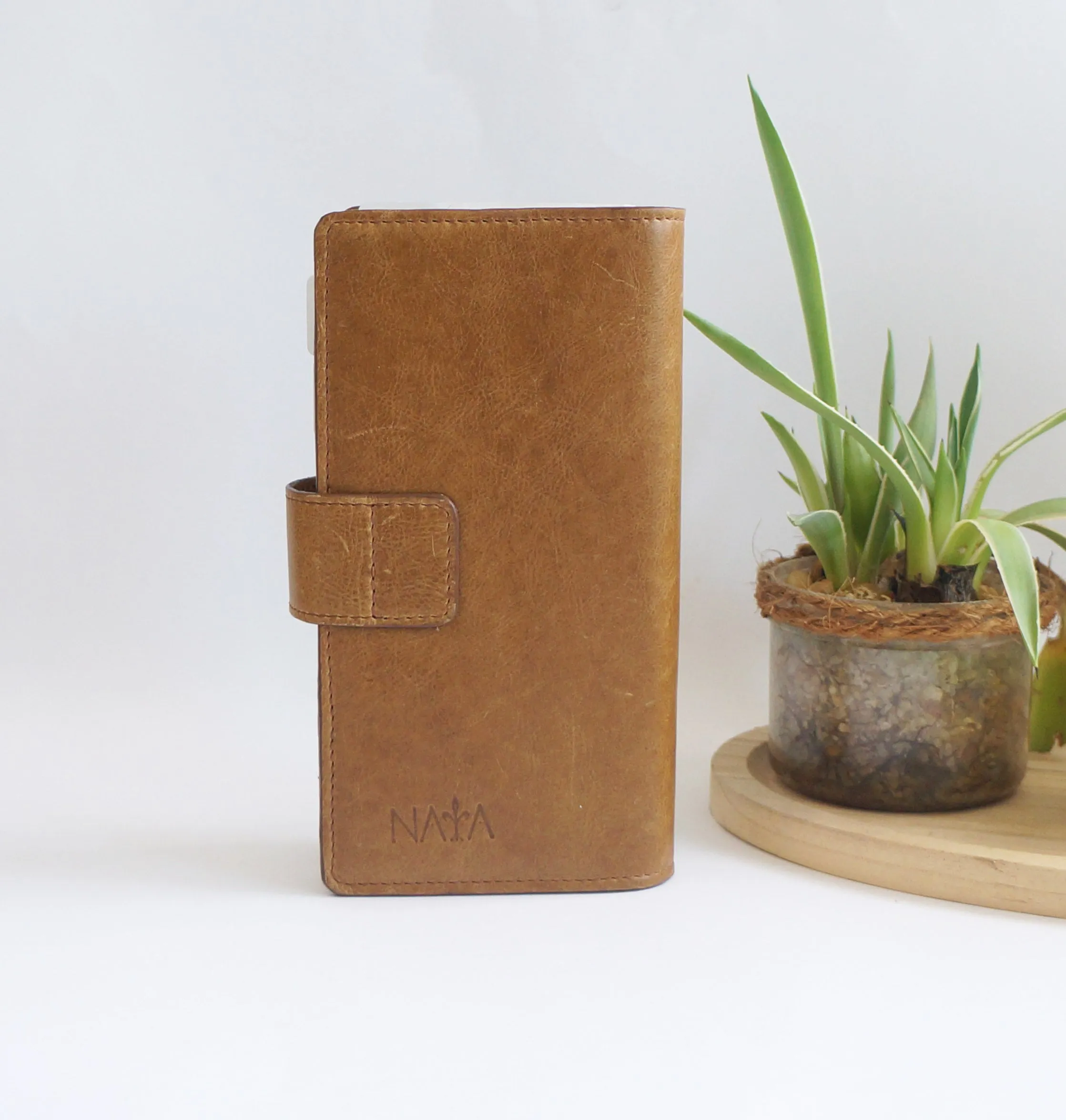 Hobonichi Mega Cover - Clear front - Almond