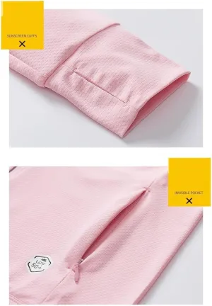 HOLLYWEED Summer sunscreen clothing thin breathable summer knitted ice silk UV protection Ms.