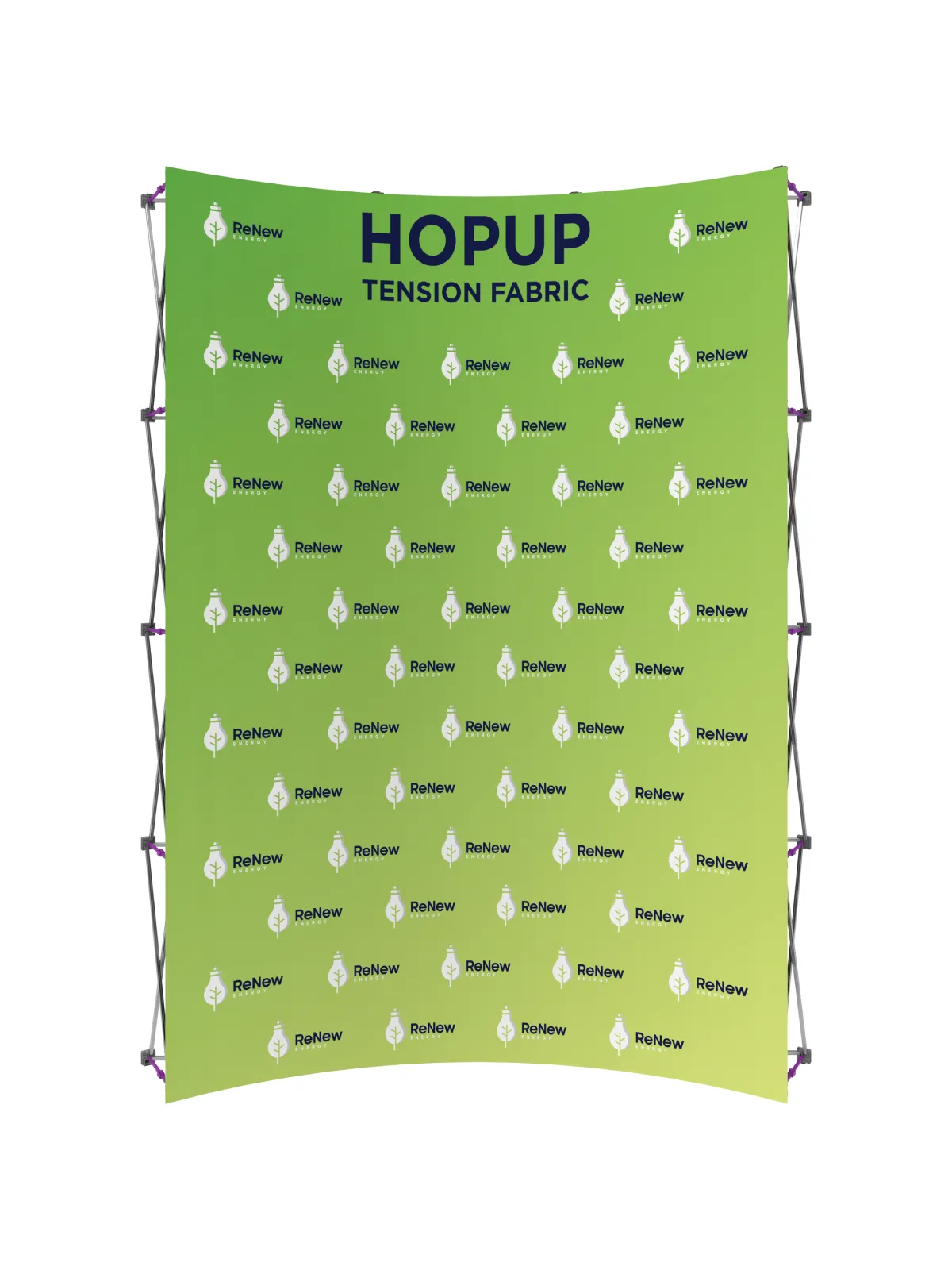 Hopup™ Curved Full Height Tension Fabric Display - 7.5 ft