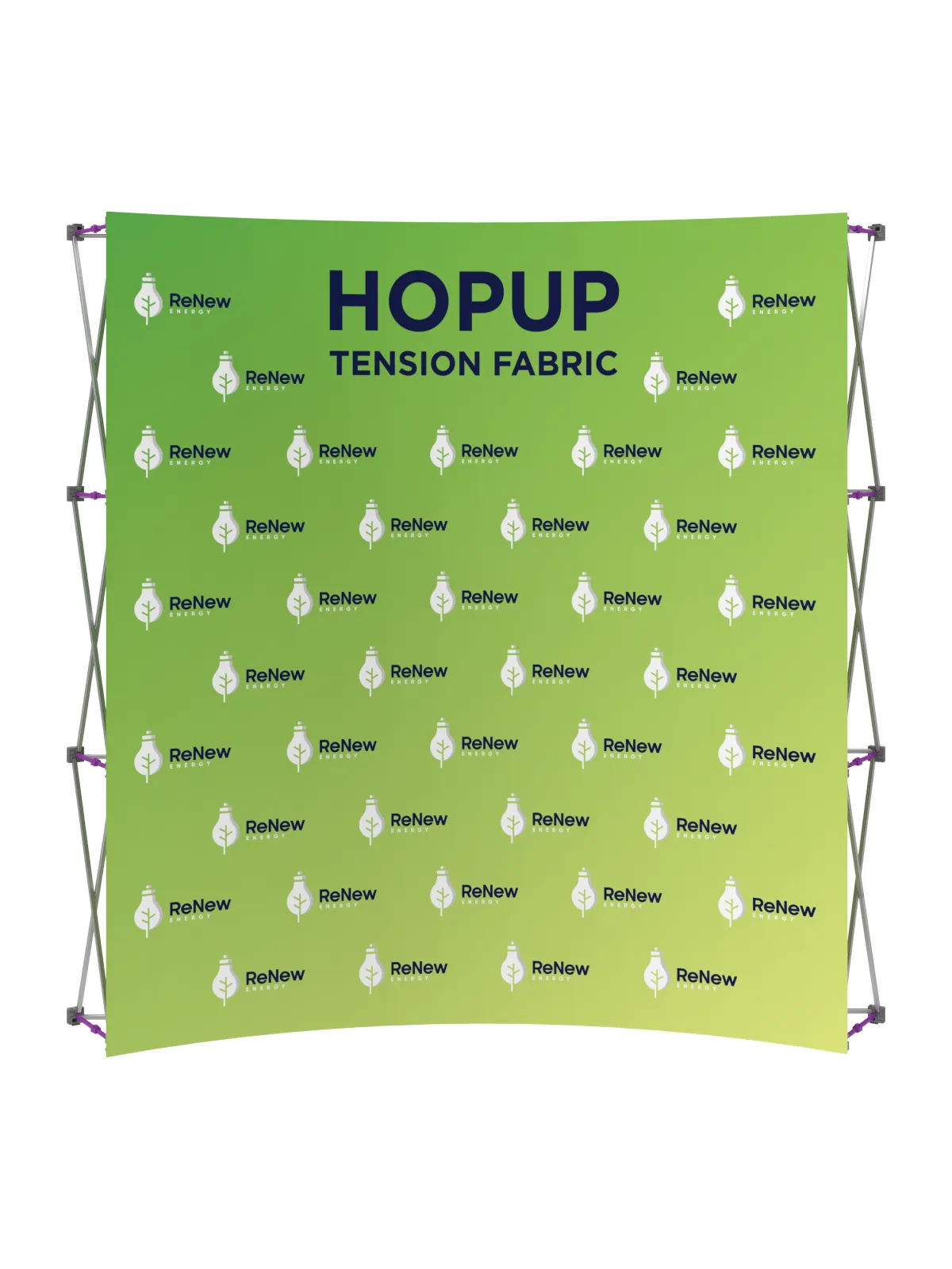 Hopup™ Curved Full Height Tension Fabric Display - 7.5 ft