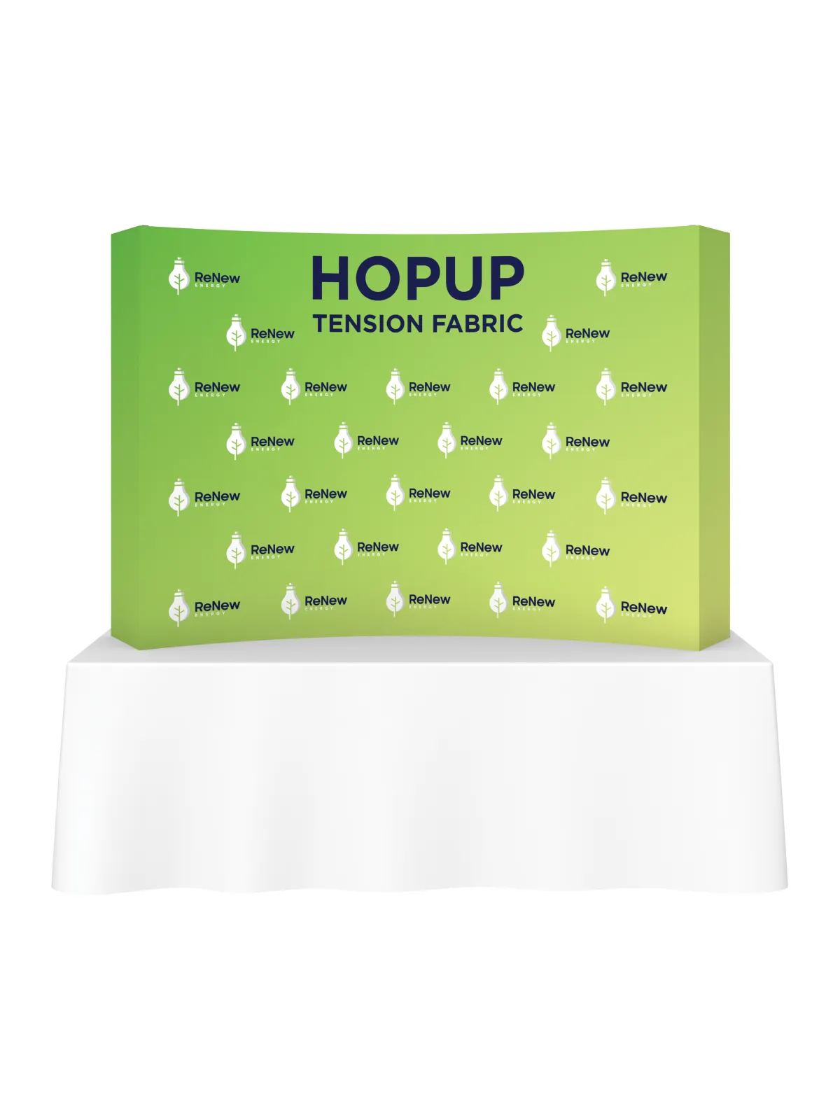 Hopup™ Curved Tabletop Tension Fabric Display
