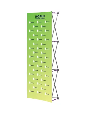 Hopup™ Straight Full Height Tension Fabric Display - 2.5 ft