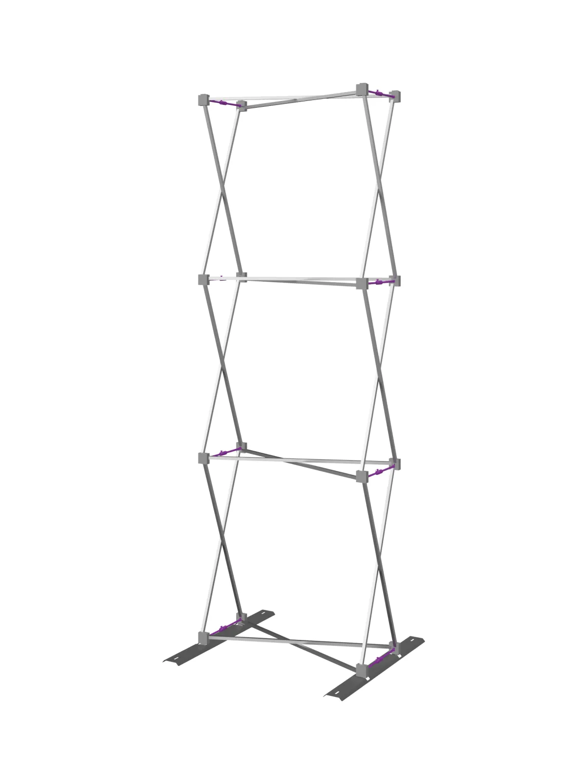 Hopup™ Straight Full Height Tension Fabric Display - 2.5 ft
