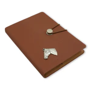 Horse Head A6 Brown Notebook 100  Pages