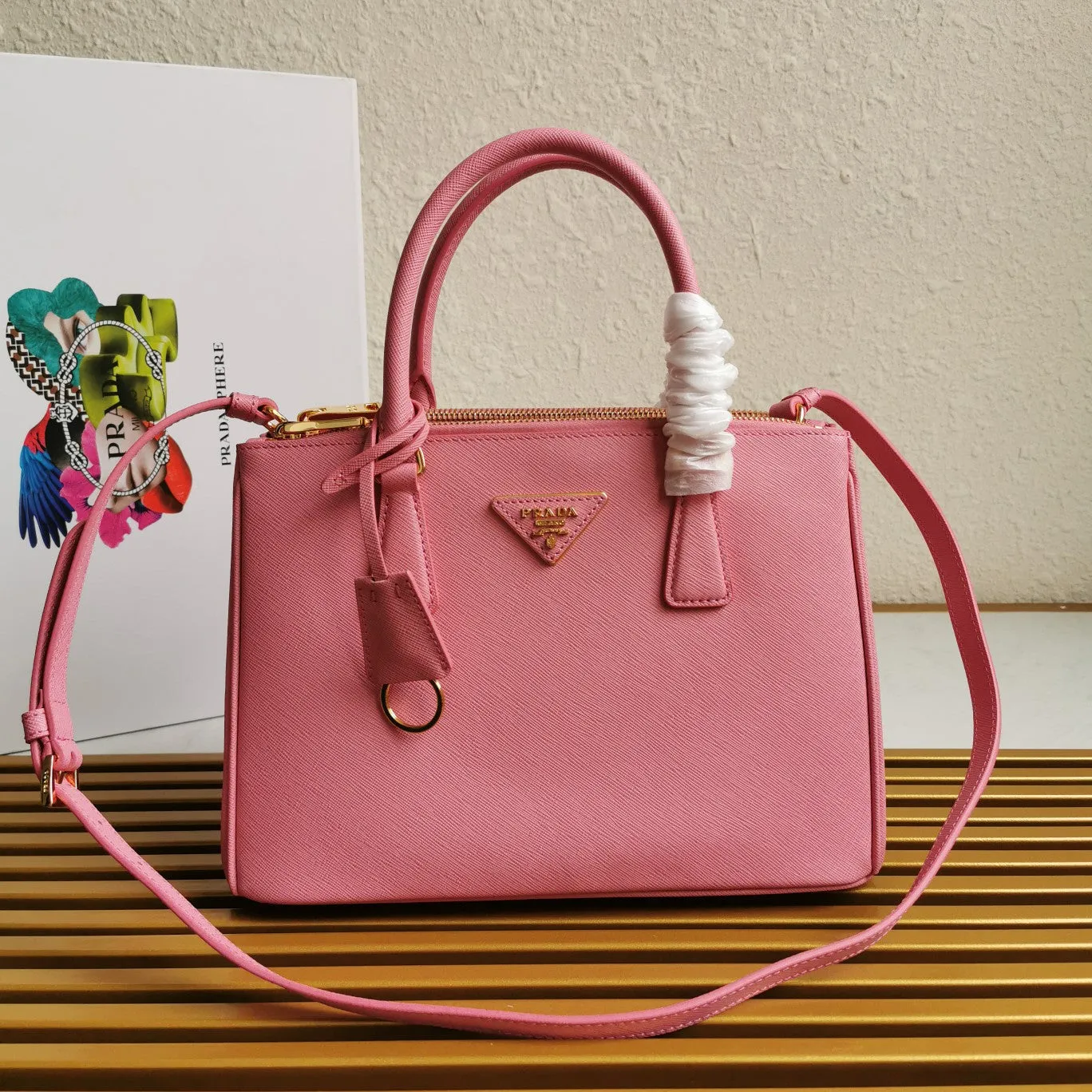 IN BAG LEATHER SAFFIANO Consistent quality 28 GALLERIA PRADA LIGHT Trusted vendor PINK
