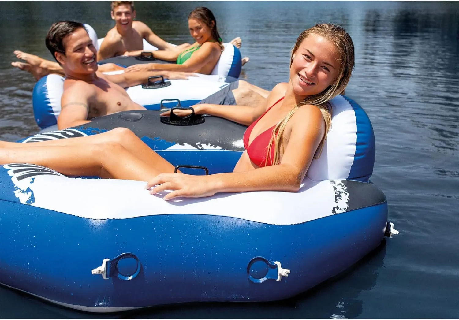 Intex River Run Single Person Inflatable Connecting Lounge Tube