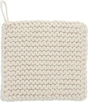 Japanese Pot Holders Crochet Woven Hot Dishes Pans Mat Weave Cotton Trivets for Hot Dishes Pot Holders (19CM)