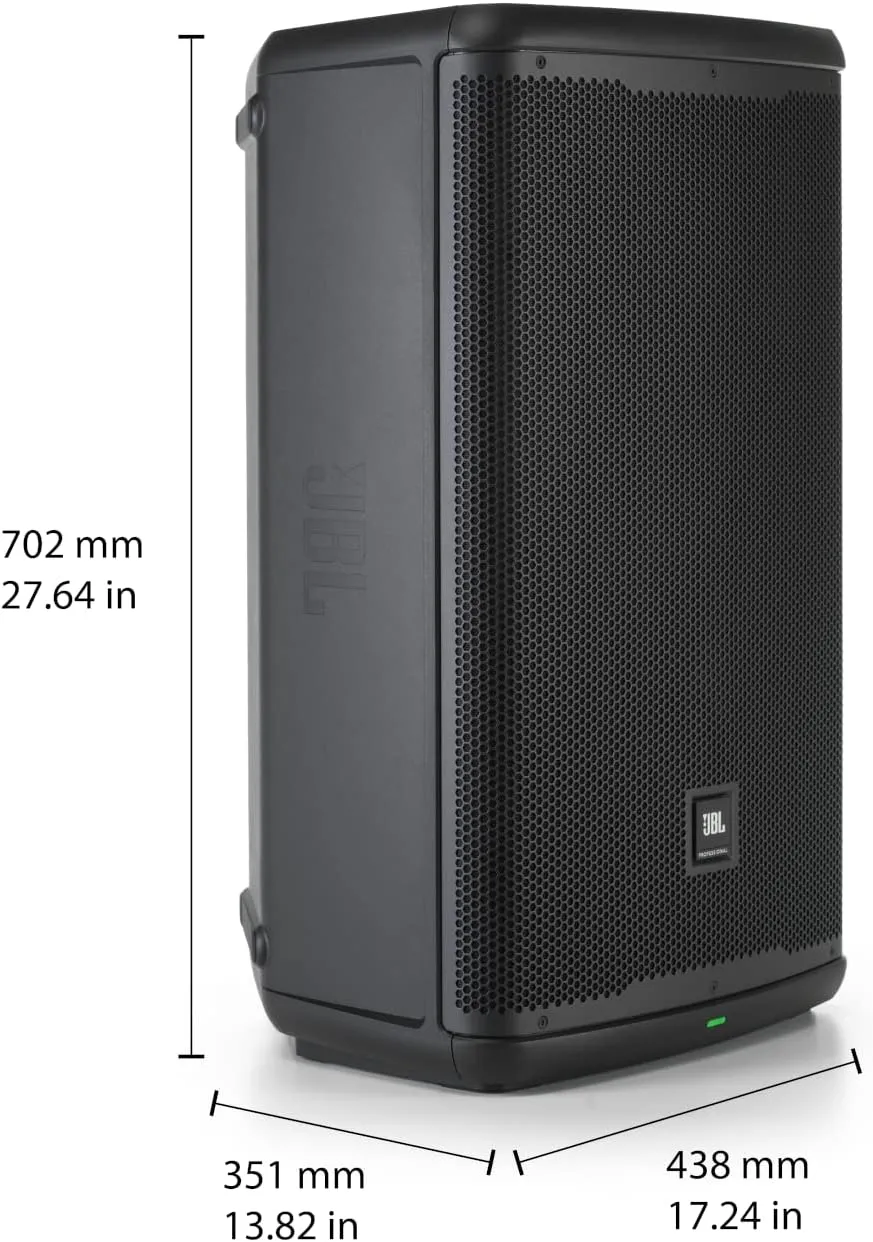 JBL Professional EON715 Powered PA Speaker, Portable Loudspeaker with Bluetooth, 15 inch, 1300 Watt, Wired Electric, Black