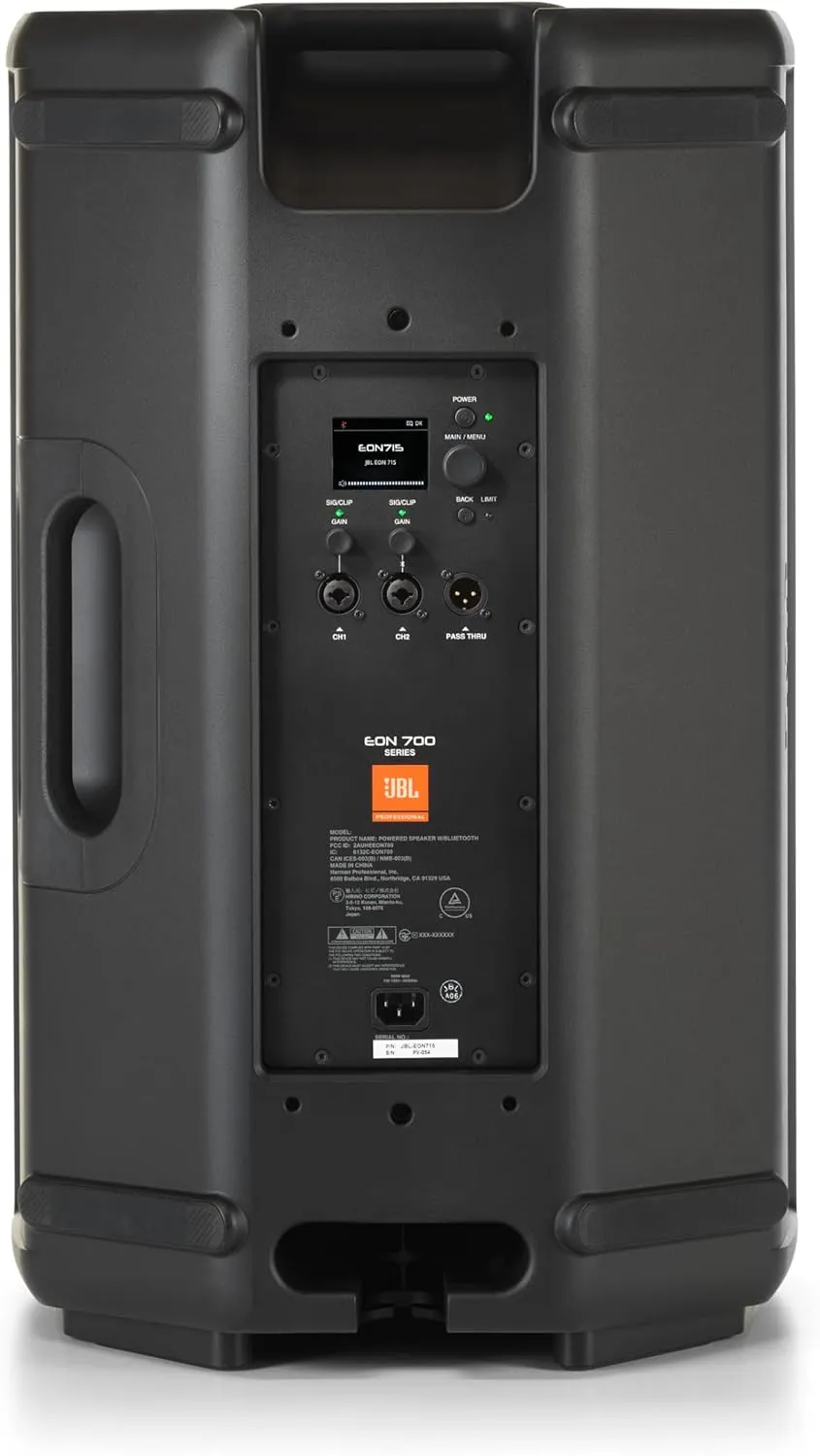 JBL Professional EON715 Powered PA Speaker, Portable Loudspeaker with Bluetooth, 15 inch, 1300 Watt, Wired Electric, Black