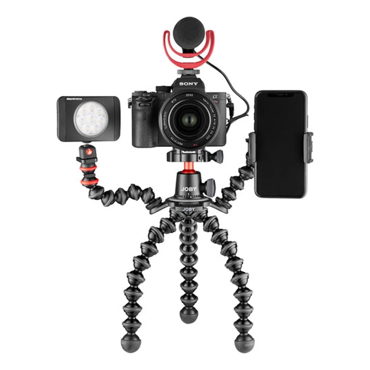 JOBY GorillaPod 3K PRO Rig (Black/Charcoal/Red) (JB01567-BWW)