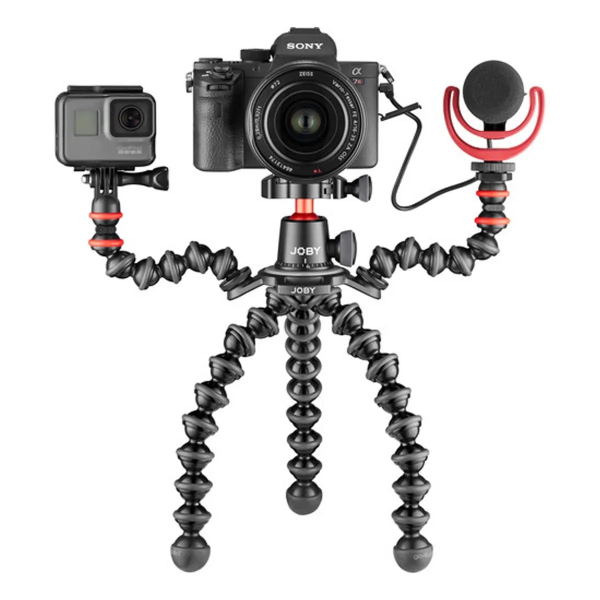 JOBY GorillaPod 3K PRO Rig (Black/Charcoal/Red) (JB01567-BWW)