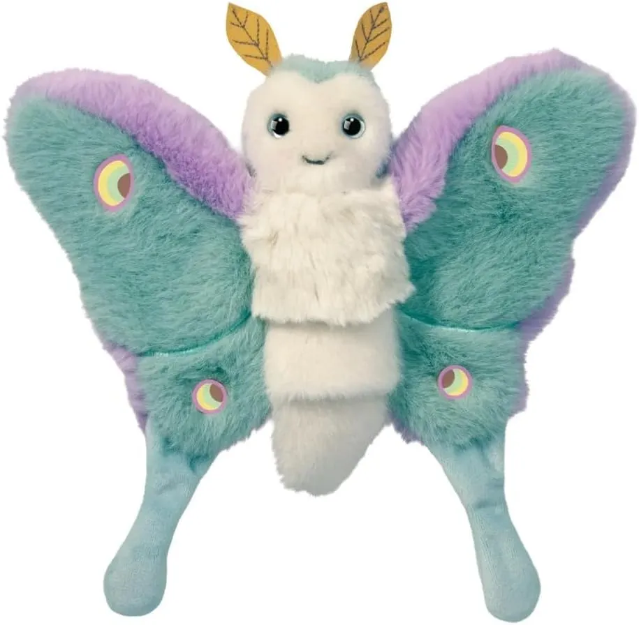 Juniper Luna Moth Stuffed Animal Finger Puppet - 10 Inches
