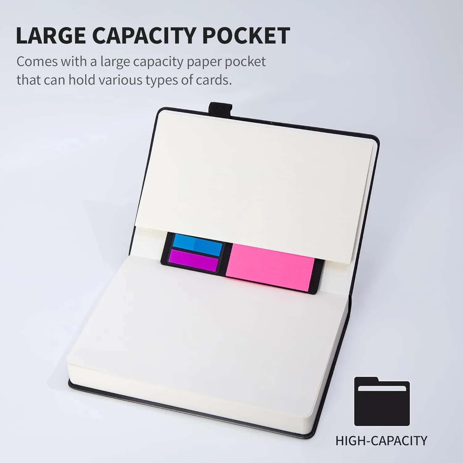 KaiRuiYing Travel Journaling Notebooks for Work with Pen Holder, 320 Pages, 5.5'' × 8.6'' Size A5-100 GSM Thick Paper, Hardcover Journal for Men & Women Available for Writing, Office, Diary