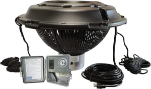Kasco VFX Series Aerating Pond Fountain with LED Lights (LED3C11) - 1 HP 120V Single Phase with 50ft Power Cord | Beautiful Display | Efficient Pond Aeration Systems | Floating Fountain with Lights
