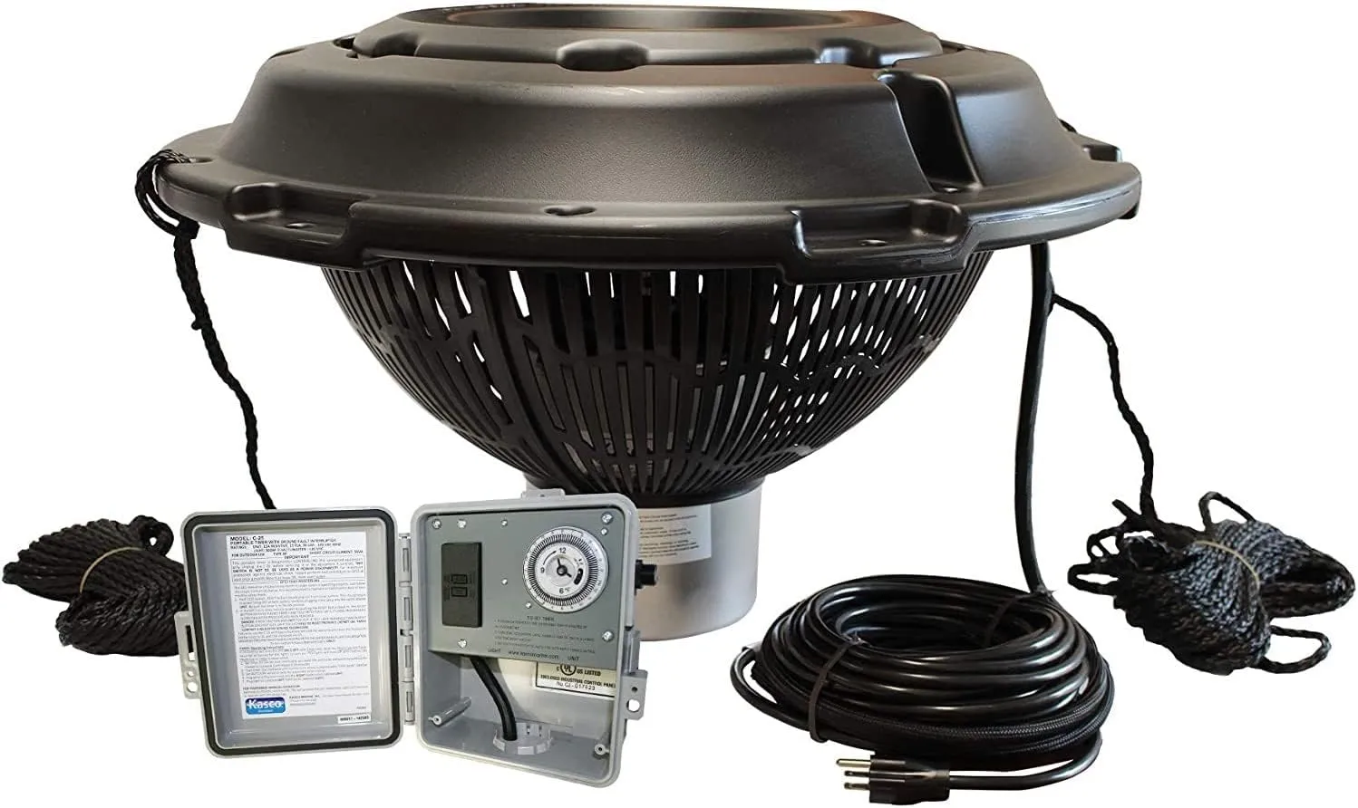 Kasco VFX Series Aerating Pond Fountain with LED Lights (LED3C11) - 1 HP 120V Single Phase with 50ft Power Cord | Beautiful Display | Efficient Pond Aeration Systems | Floating Fountain with Lights