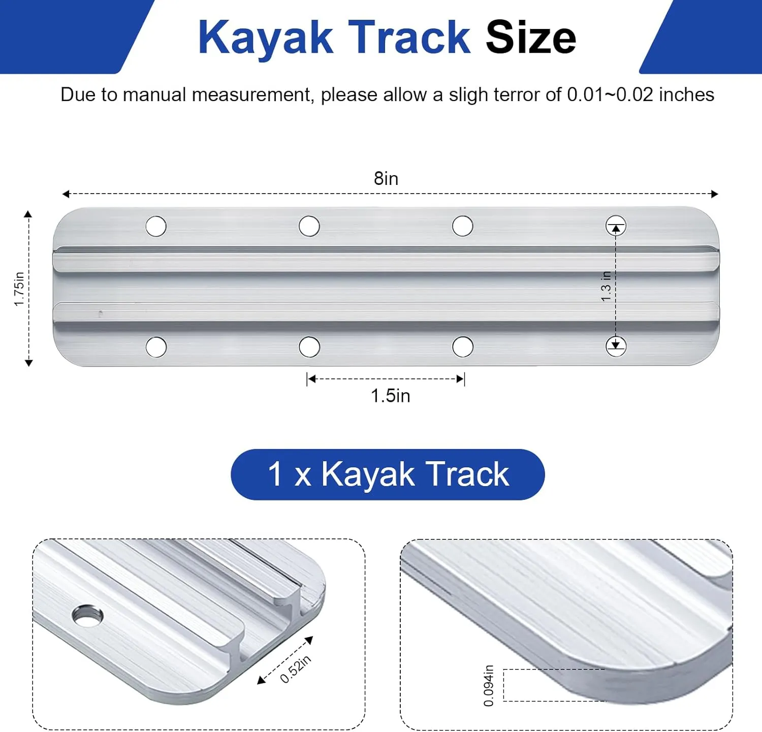 Kayak Track Kayak Rail Accessories Mount