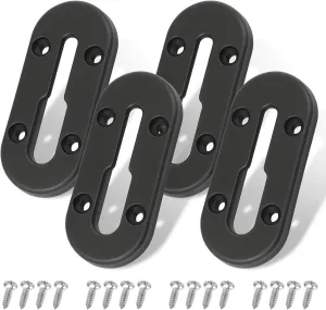 Kayak Track,Kayak Low Profile Track,4Inch Kayak Rail,Kayak Accessories Mount Track,Kayak Gear Track for Fishing Rod Holder,Kayak Rail Track for Paddle Holders,Fish Fider,Cup Holder,Anchor Cleats,4Pcs