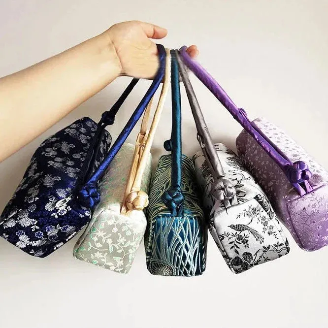 Kexin Silk Embroidery Cheongsam Mini Tote