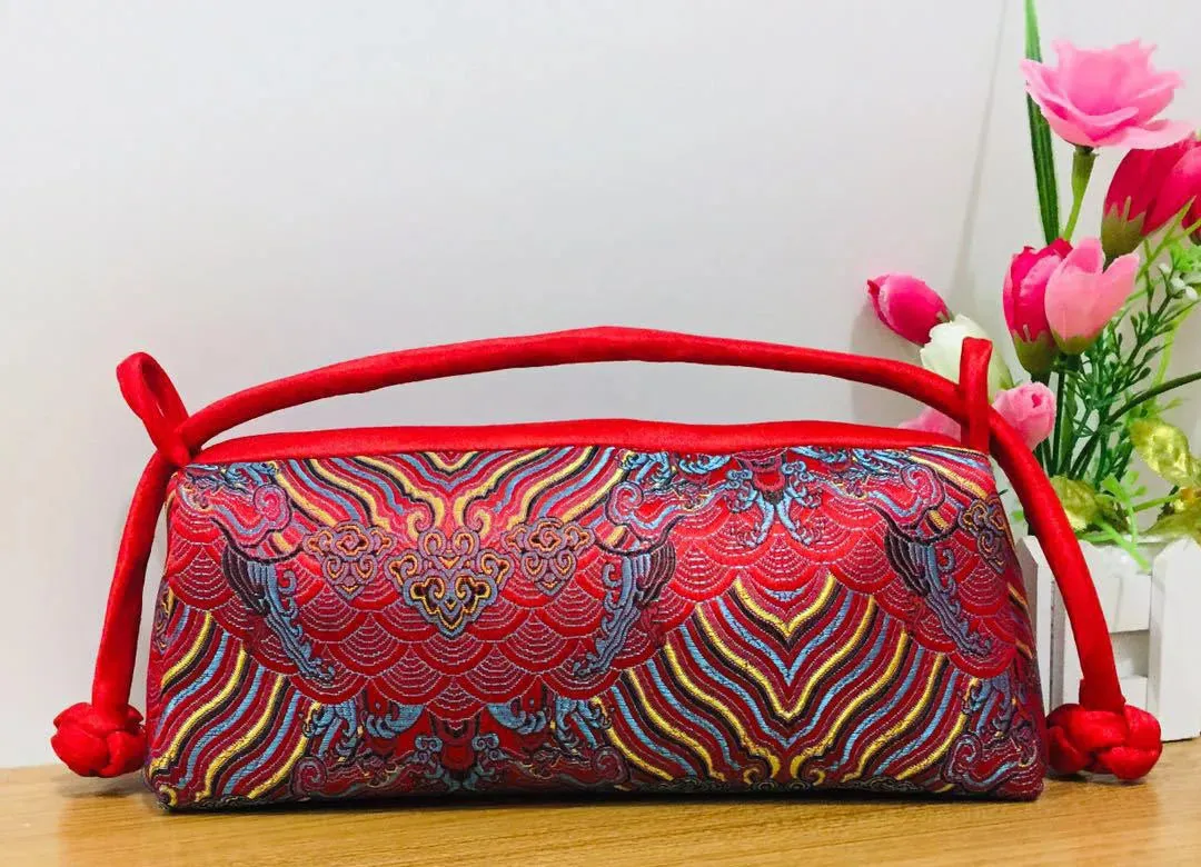 Kexin Silk Embroidery Cheongsam Mini Tote