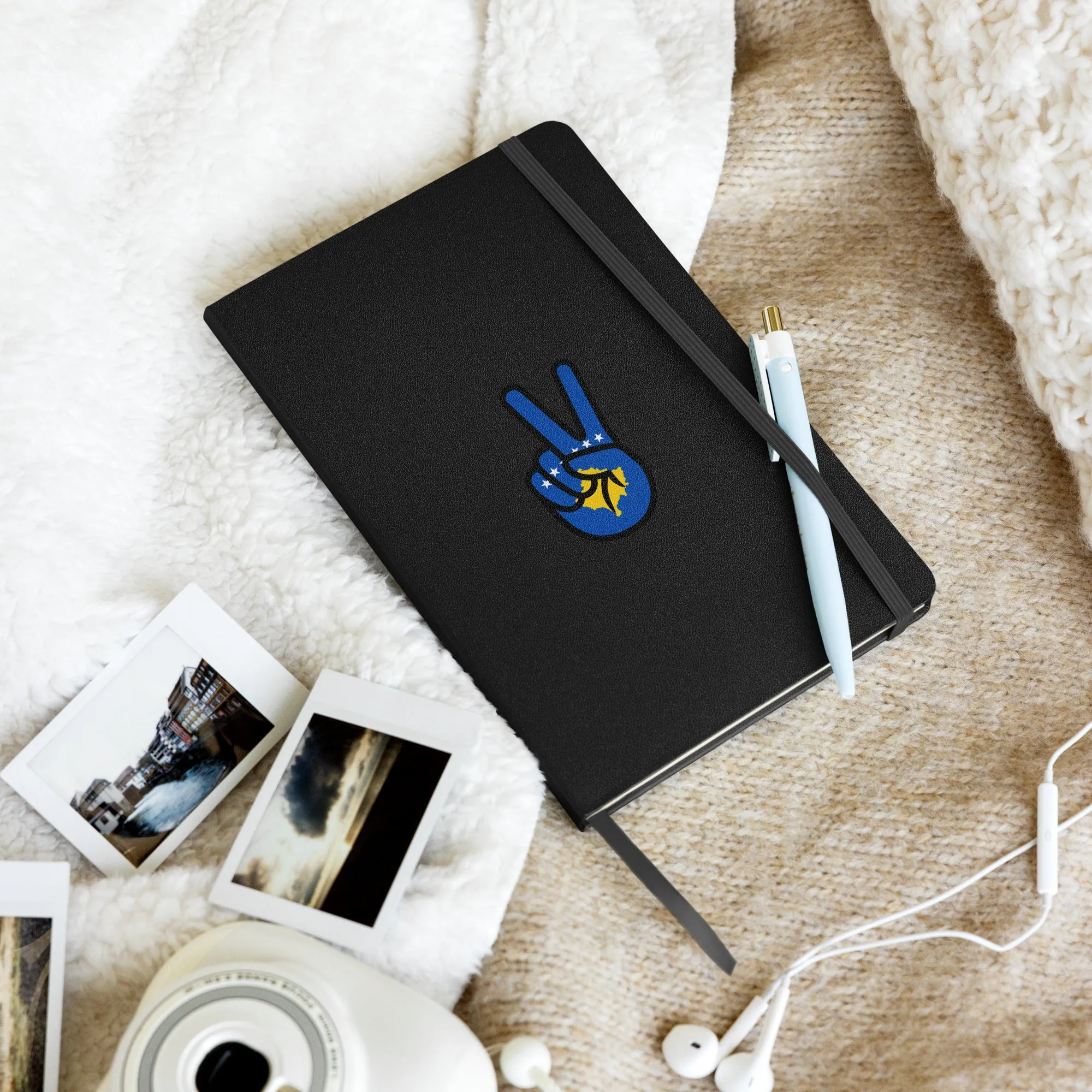 Kosovar Peace Flag Hardcover Notebook