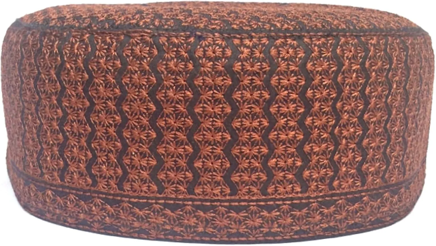 Kufi Men's Unisex Skull Cap Women's Solid Hat Hand Embroidery Caps Knitted Beanie Headwear Embroidered with Silk Threads