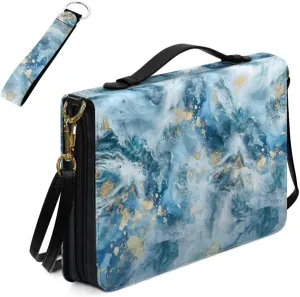 Kuiaobaty Bible Covers for Women Men Church Bag with Keychain Bible Case with Shoulder Strap Size M-2XL
