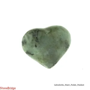 Labradorite Puffy Heart # 1 - 15 to 24G