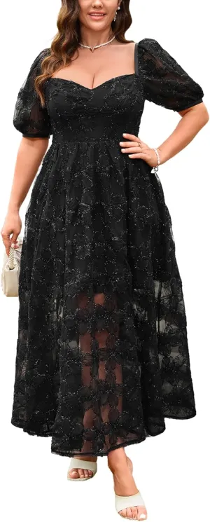 Lace Dresses for Women Wedding Guest Cocktail Semi Formal Party Evening Floral Dresses