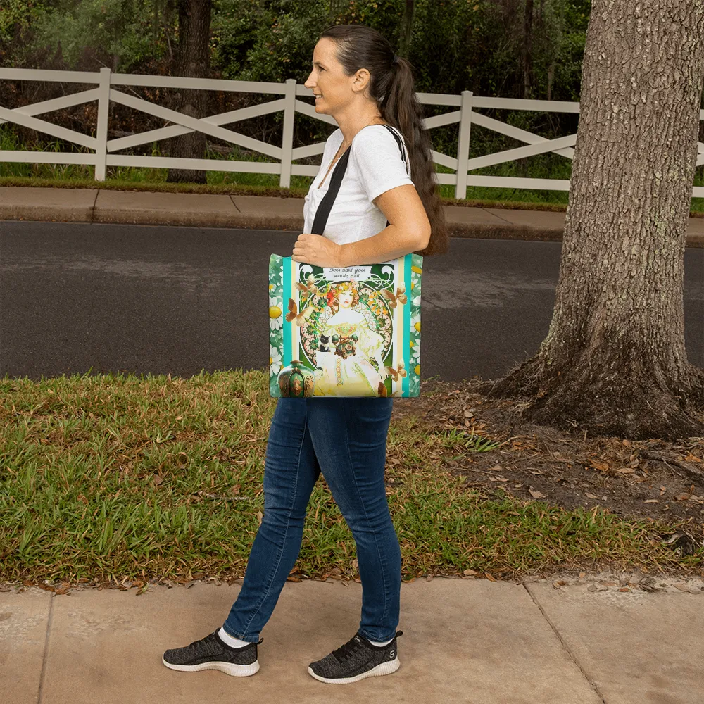Lady in Waiting for Him to Call Classic Tote Bag