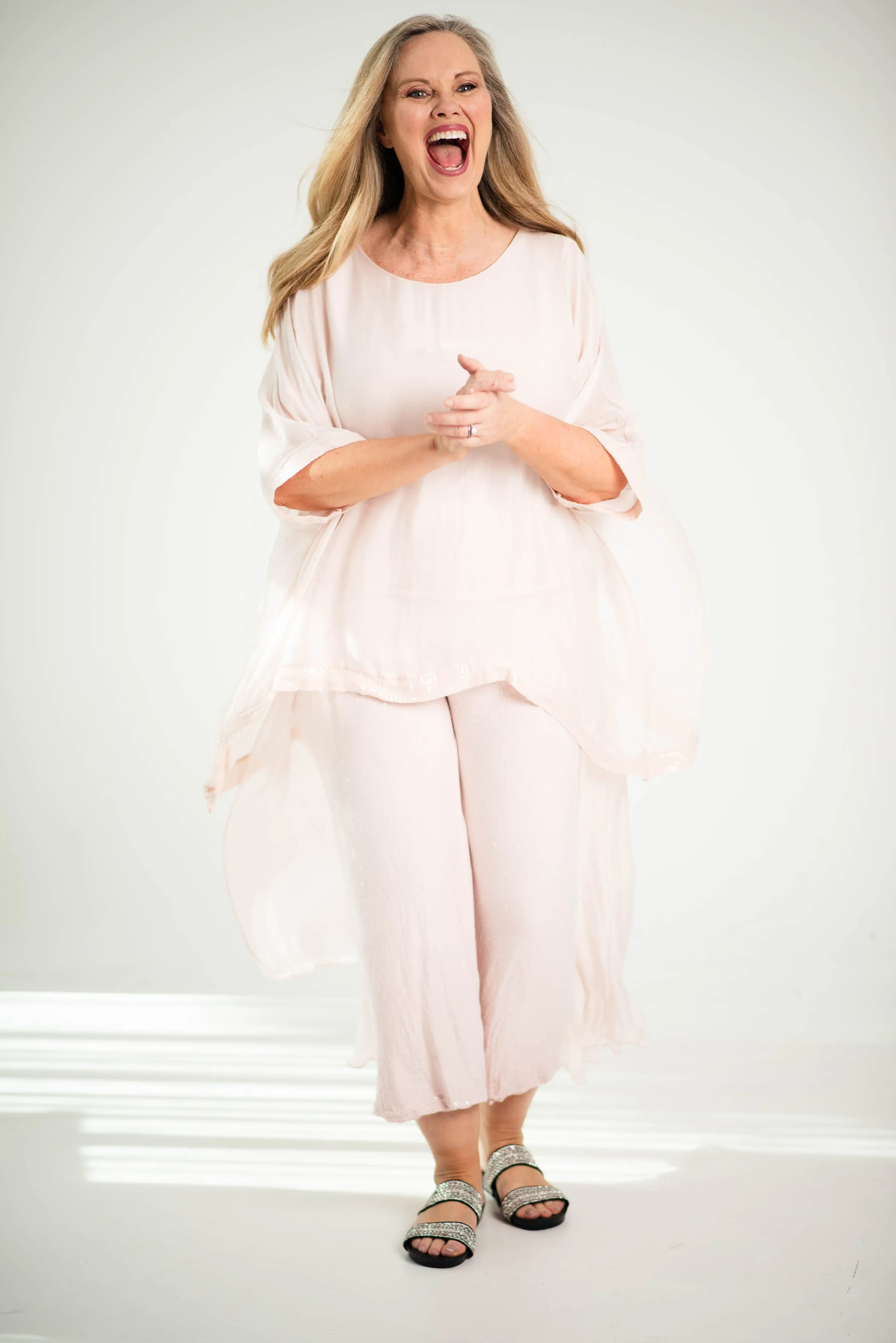 Lamont Silk Pants | Pink