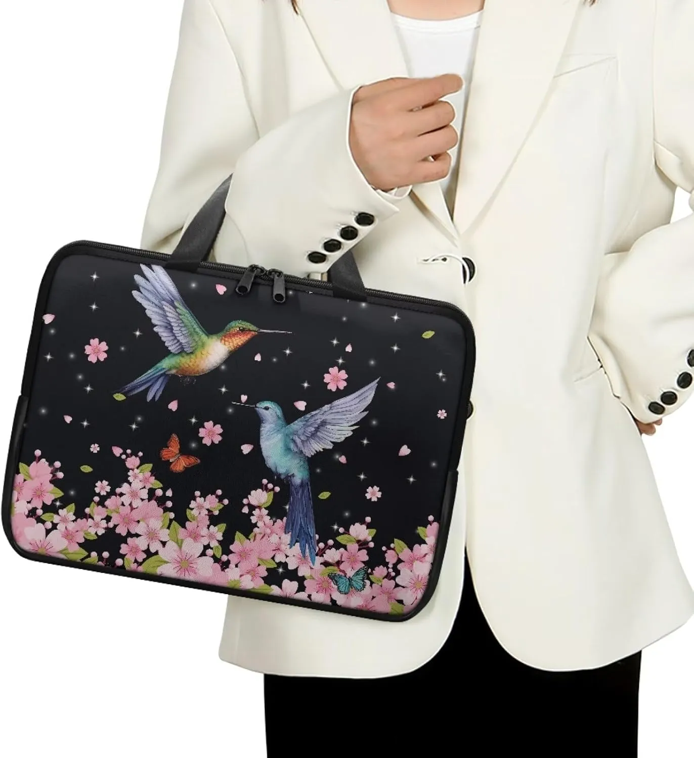 Laptop Bag Case Womens Mens Leather Briefcase with Handle Casual Computer Carrying Bag Cover 10 Inch- 17 Inch