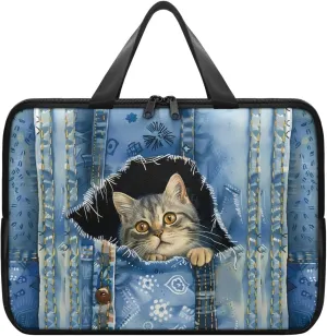Laptop Bag Case Womens Mens Leather Briefcase with Handle Casual Computer Carrying Bag Cover 10 Inch- 17 Inch