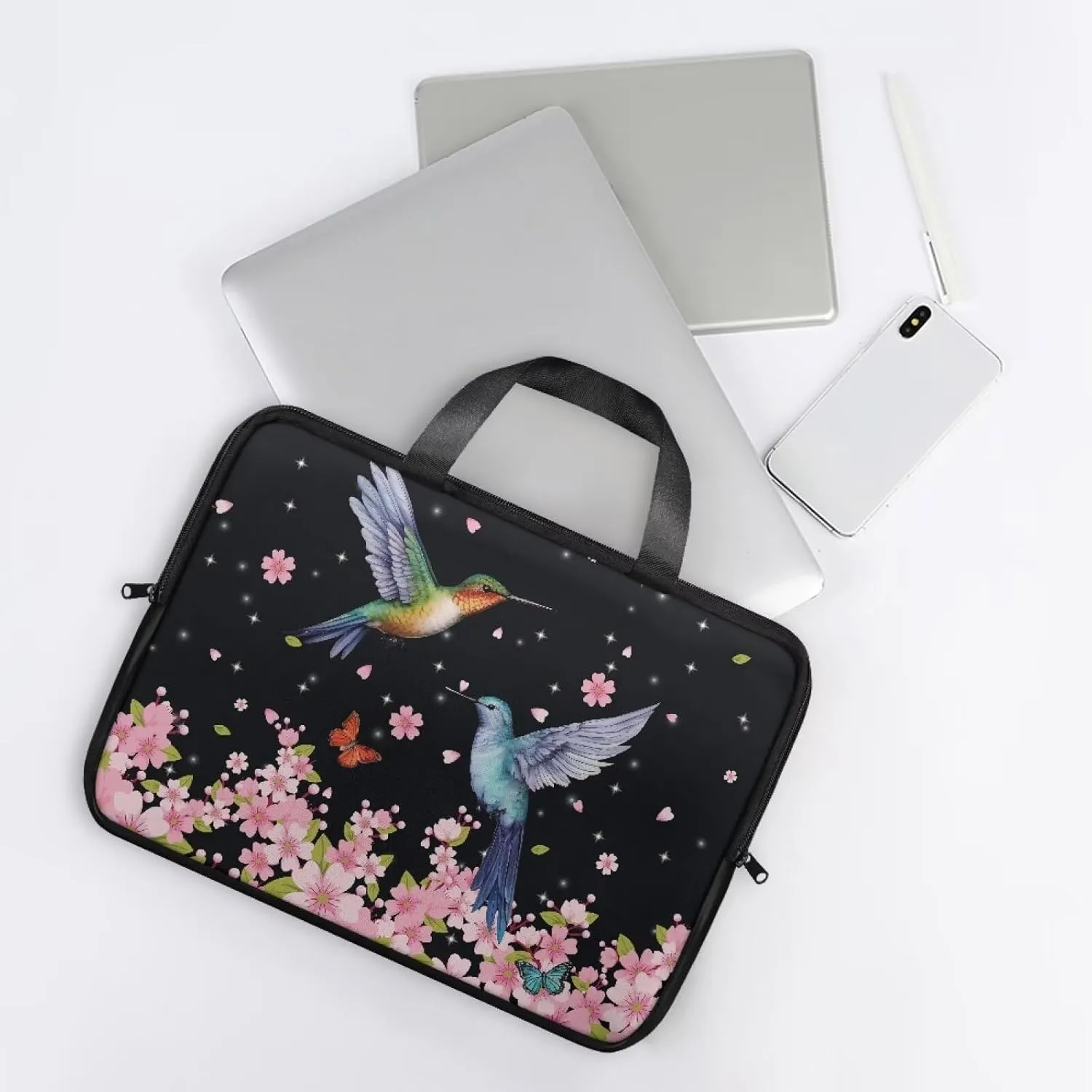 Laptop Bag Case Womens Mens Leather Briefcase with Handle Casual Computer Carrying Bag Cover 10 Inch- 17 Inch