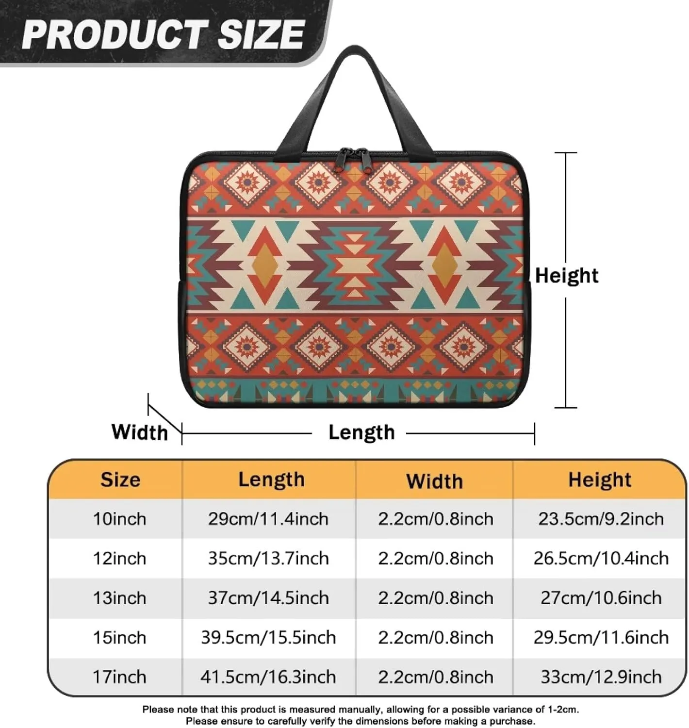 Laptop Bag Case Womens Mens Waterproof Tote Work Bag Lightweight Document Bag for Document File 10 Inch- 17 Inch