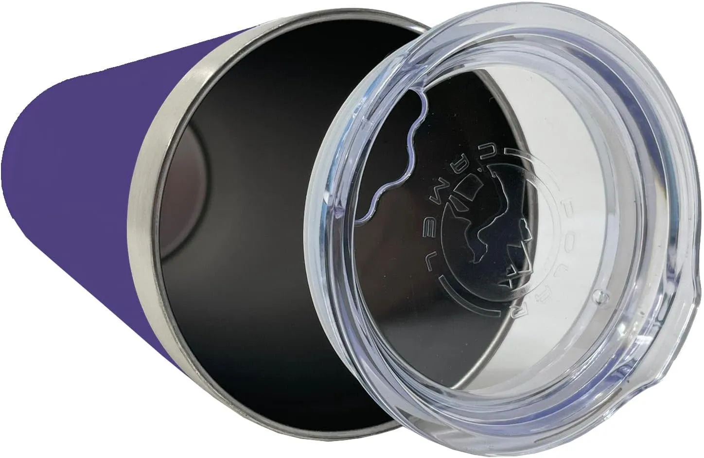 LaserGram 22oz Vacuum Insulated Skinny Tumbler, Boat Anchor, Personalized Engraving Included (Dark Purple)