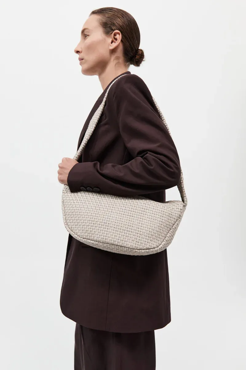 Lattice Weave Crescent Bag