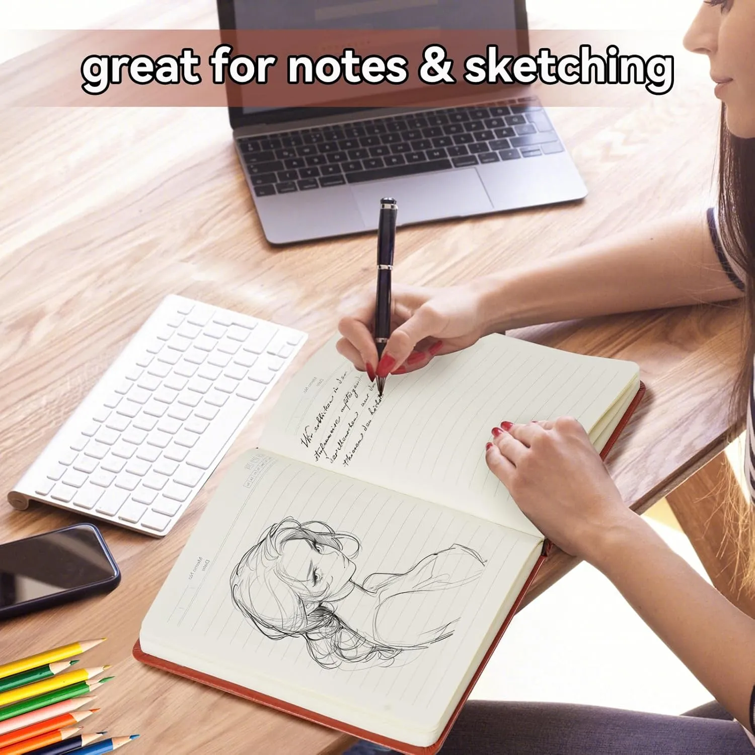 LBWCER Boss Appreciation Gift Mentor Gift Notebook Great Leaders Notebook Leader Supervisor PM Mentor Retirement Gift Coworker Farewell Leather Journal Notebooks (Great)