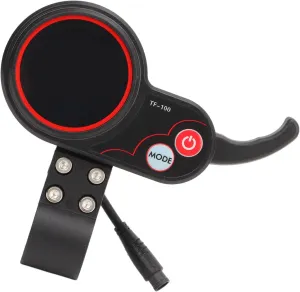 LCD Display Panel for M4 Electric Scooter, Multi Function Electric Scooter Display Panel with 6 Pin Connector for M4 Electric Scooter, USB Port for Charging