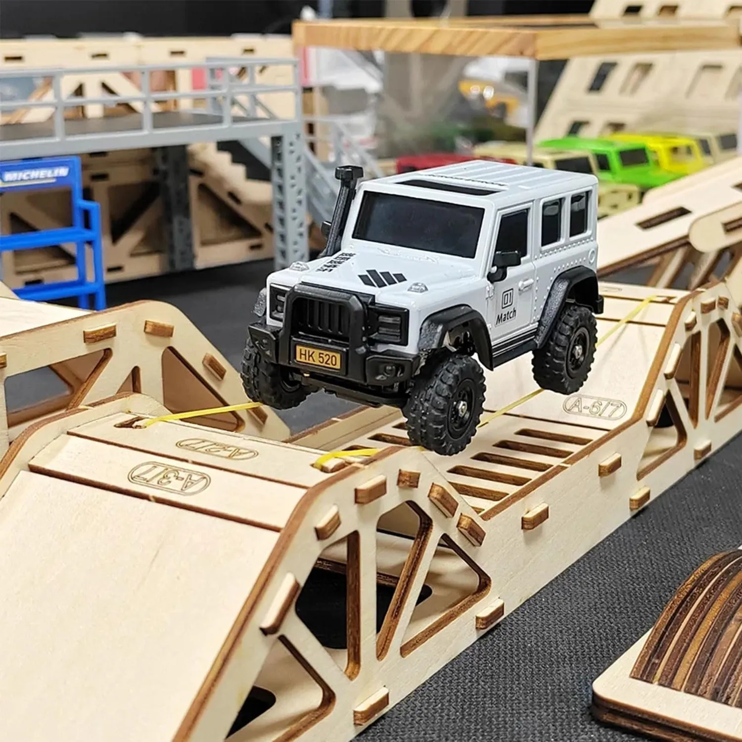 LDARC 1:43 Scale Mini RC Crawler RTR RC Rock Truck 4x4 2.4GHZ Hobby Grade Remote Control Car Model Vehicle RC Buggy, Comes with a DIY Replaceable Body Shell(Desert Yellow)
