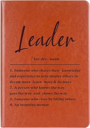 Leader Gift Leader Definition Gift Leader Appreciation Leather Journal Notebook Mentor Gift Leadership Writing Diary Notebook (Leader Definition)