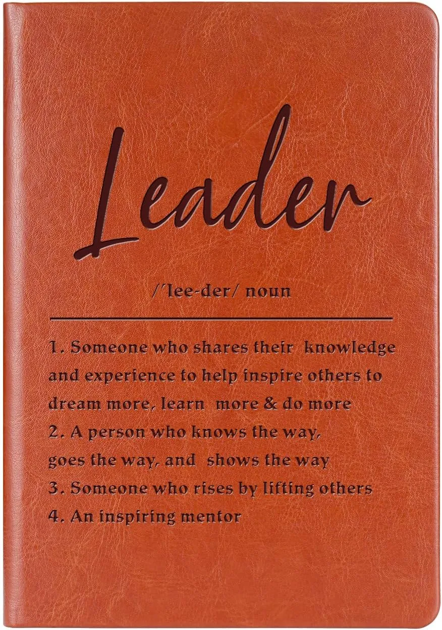 Leader Gift Leader Definition Gift Leader Appreciation Leather Journal Notebook Mentor Gift Leadership Writing Diary Notebook (Leader Definition)