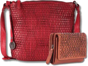 Leather Crossbody bag & Wallets for Women, Small Wallet for Ladies Zipper Coin Purse