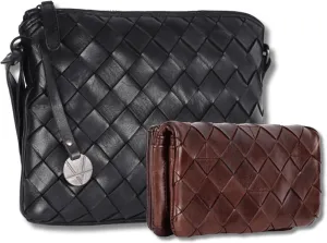 Leather Crossbody bag & Wallets for Women, Wallet for Ladies Zipper Coin Purse